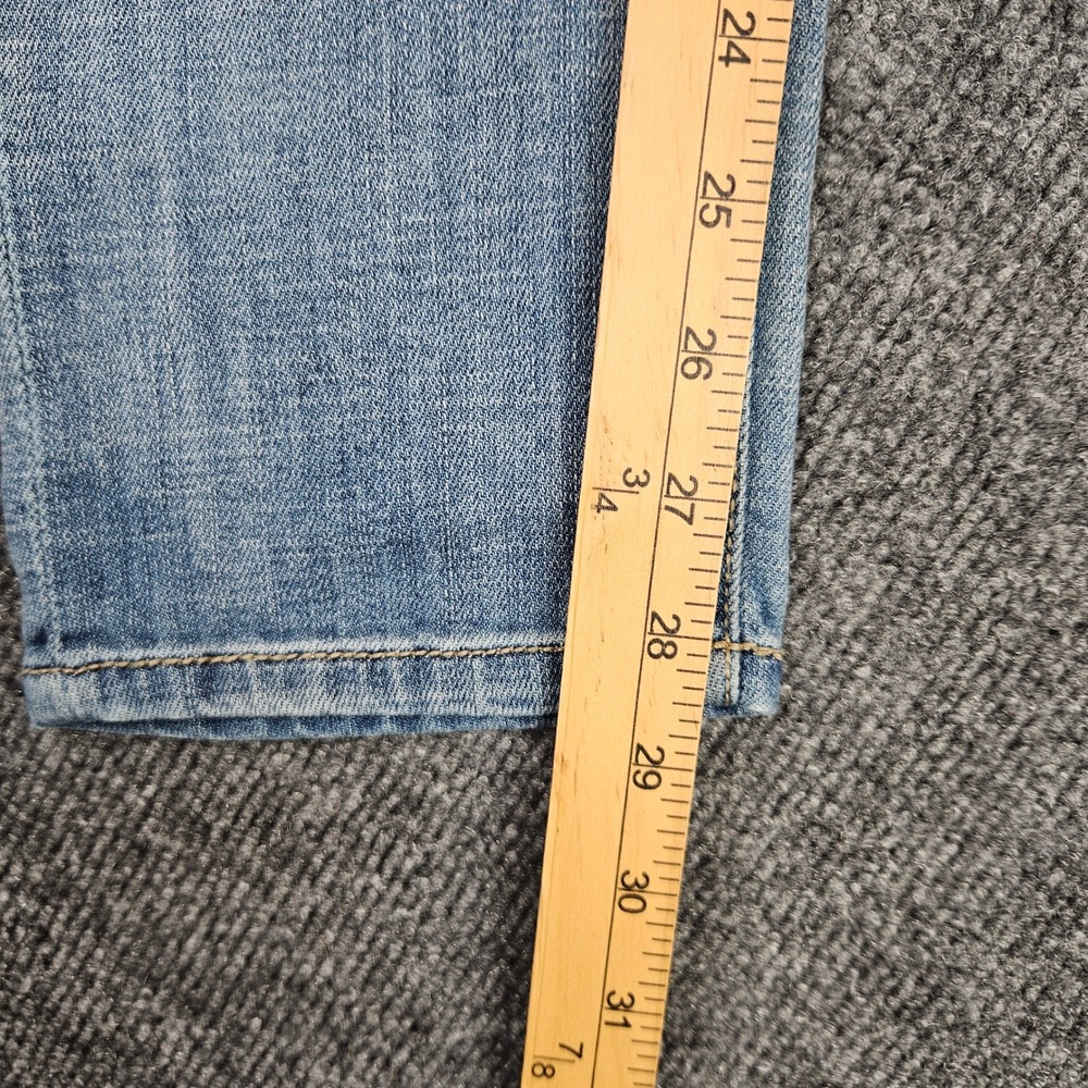 Buckle BKE Stella Relaxed Straight Jeans Women 26 Distressed Light Wash Mid Rise - Picture 6 of 11